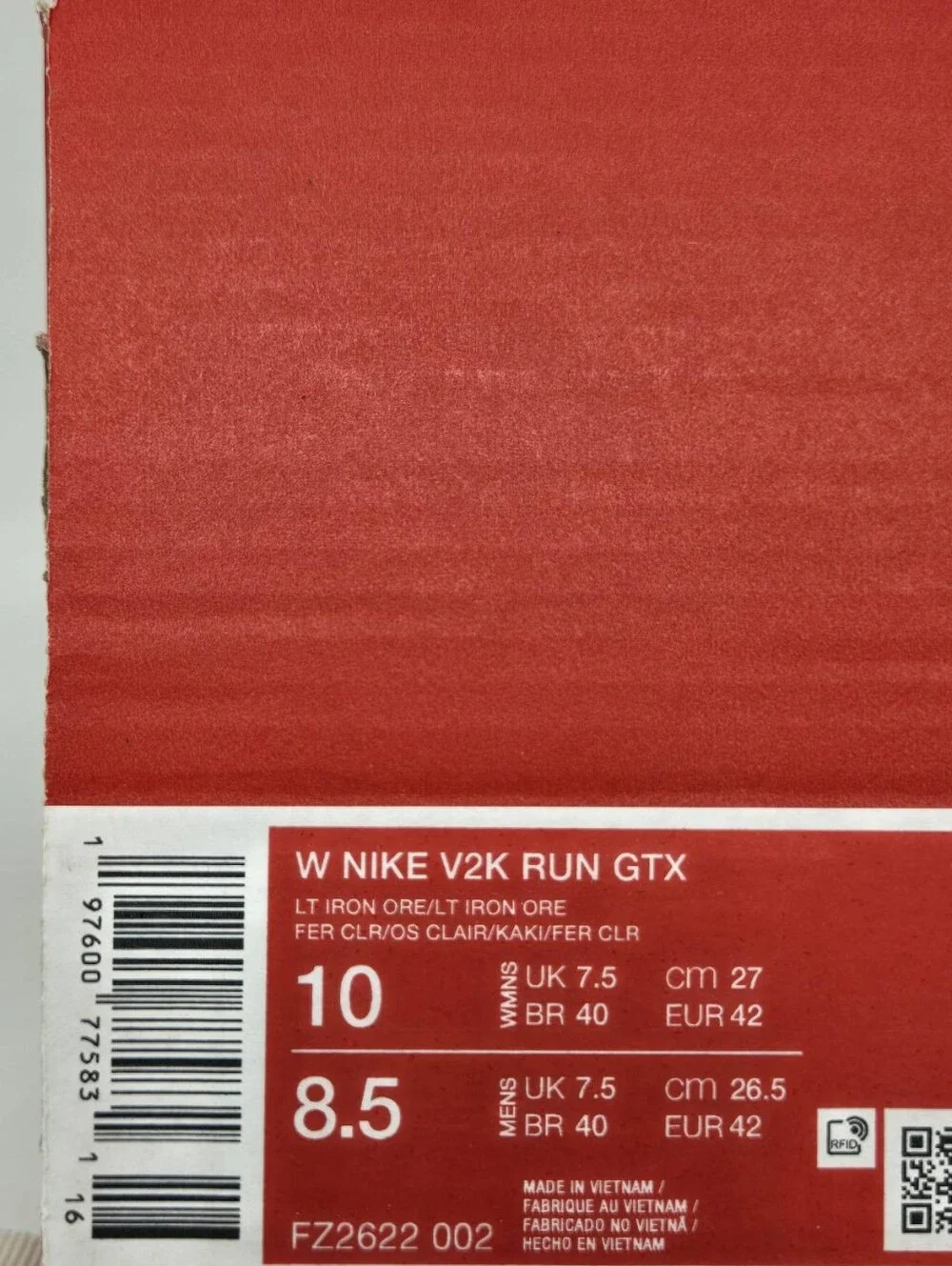 Nike V2K Run GORE-TEX Women's Waterproof Shoes Size 10